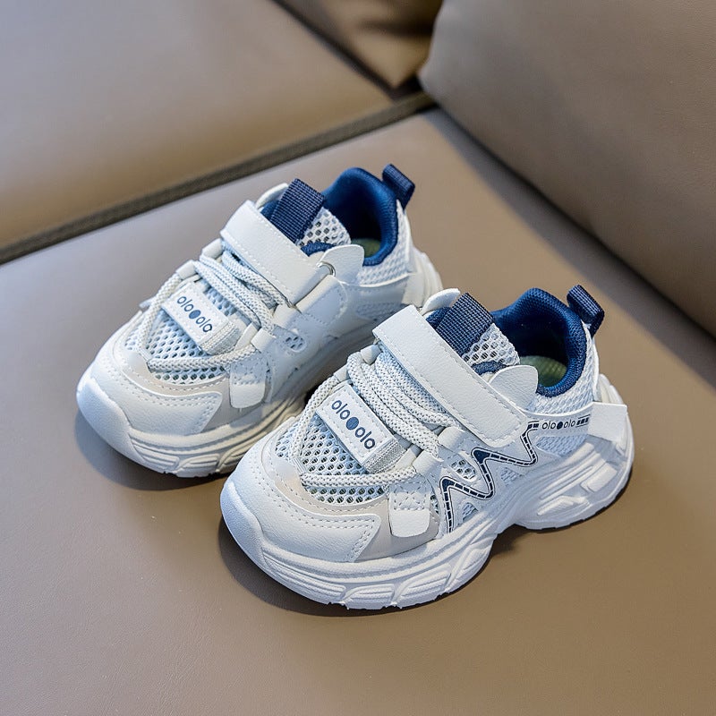 Mesh Sneakers Lightweight Flexible Sole Walking Shoes For Kids Indoor And Outdoor Activities - Image 1