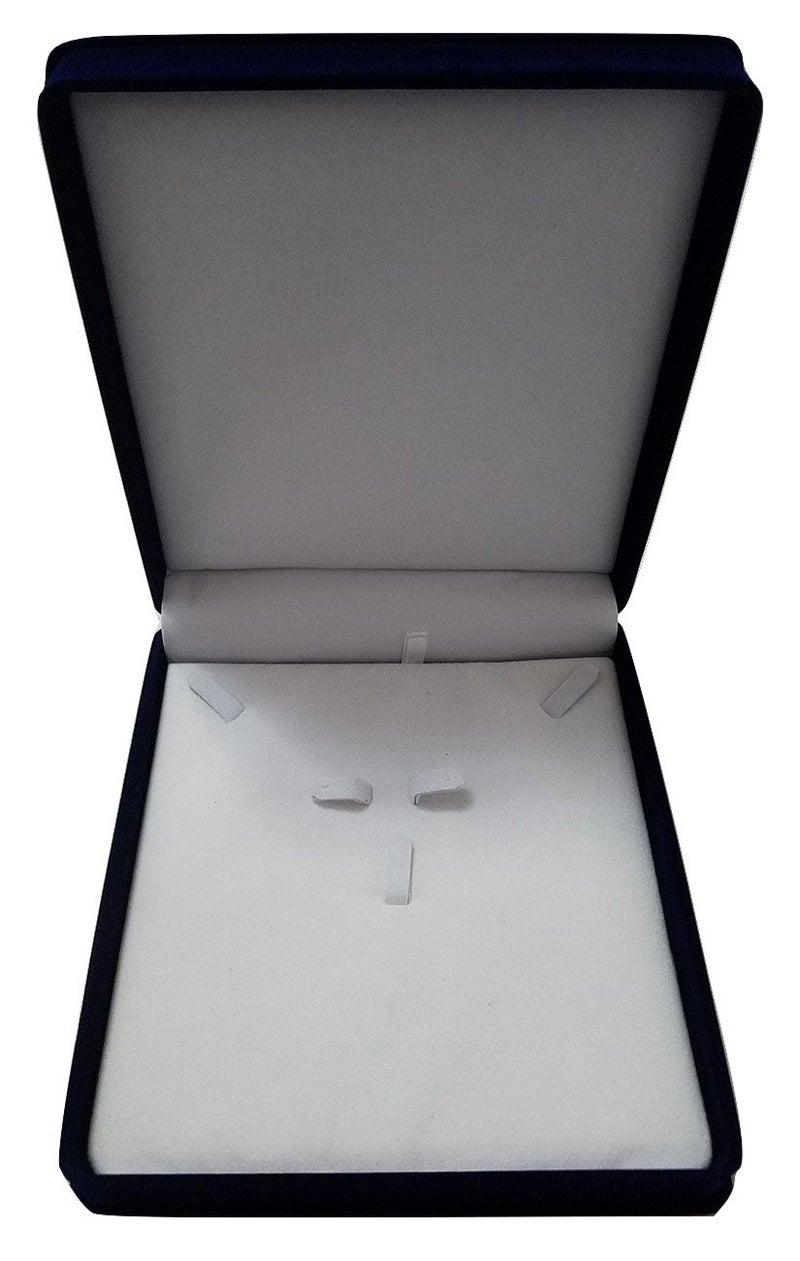JM Future Gift Box for Jewelry, Necklace, Earring and Bracelet, X-Large, Navy - Image 3