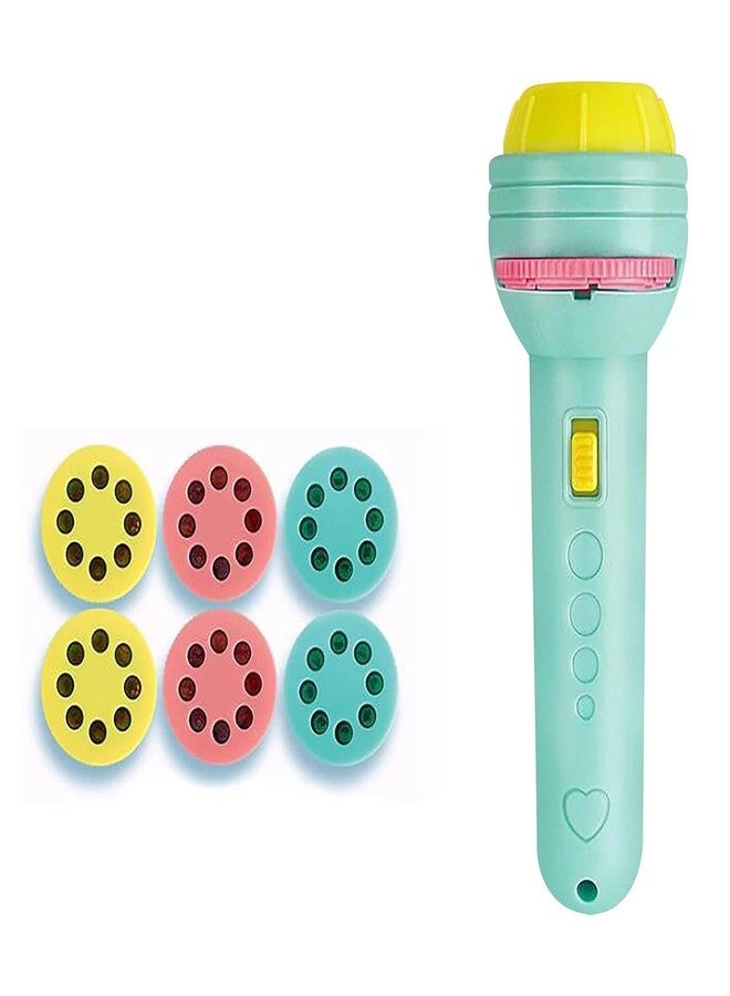 PRIMEFAIR 6 Slides 48 Pattern Projector Flashlight Mini Torch, Kids Projection Torch Toys Circular LED Tube Light (Multicolor) - Image 1