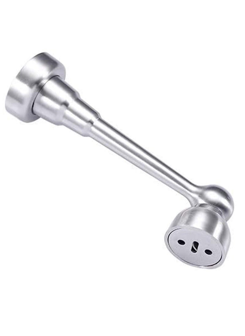 Door Stopper, Magnetic Door Stops, 9 inch Extra Long Door Stop Wall Protector, Soft Catch Stainless Steel Door Catch, Heavy Duty Door Holder, Floor Mount Brushed Modern Magnetic Door Stopper 1Pcs  - Image 4