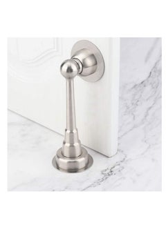 Generic Door Stopper, Magnetic Door Stops, 9 inch Extra Long Door Stop Wall Protector, Soft Catch Stainless Steel Door Catch, Heavy Duty Door Holder, Floor Mount Brushed Modern Magnetic Door Stopper 1Pcs  - Image 5