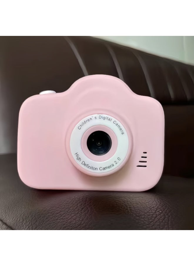 Generic HD Dual-Camera Digital Camera, 1080P Children's Digital Camera, with 40 Megapixels, 32GB Memory Card, 4x Zoom, MP3 Function, Multiple Games, Suitable for Girls, Boys, Teenagers, Students, Pink  - Image 1
