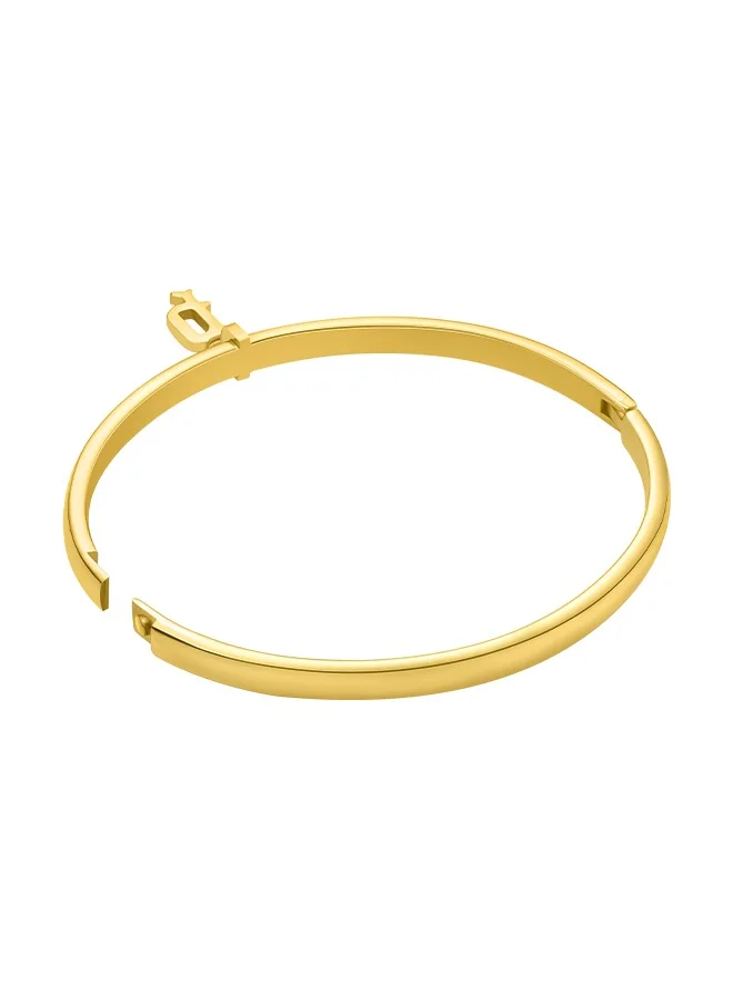 POLICE Hang Gold Plated Ladies Bangle With Crystals 60x50MMPEJLG0003401