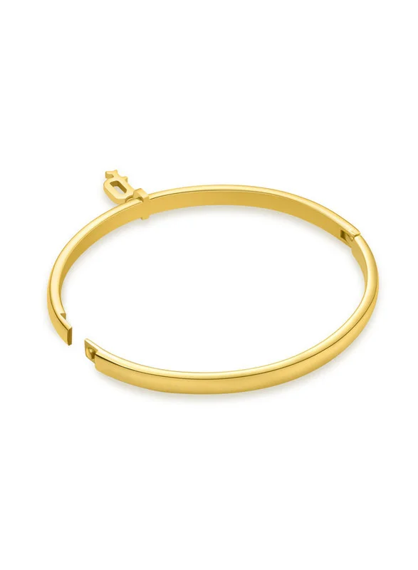 POLICE Hang Gold Plated Ladies Bangle With Crystals 60x50MMPEJLG0003401