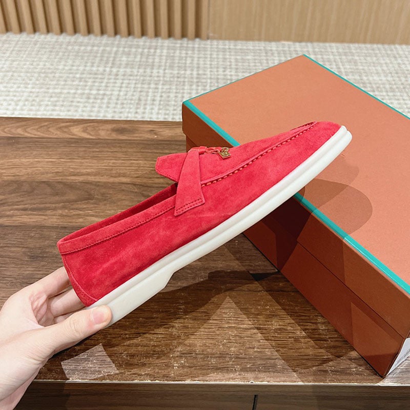 New British Style Soft-Soled Comfortable Loafers Single-Layer Shoes Slip-On Flat Tassel Women'S Shoes Leather Shoes For Men - Image 1