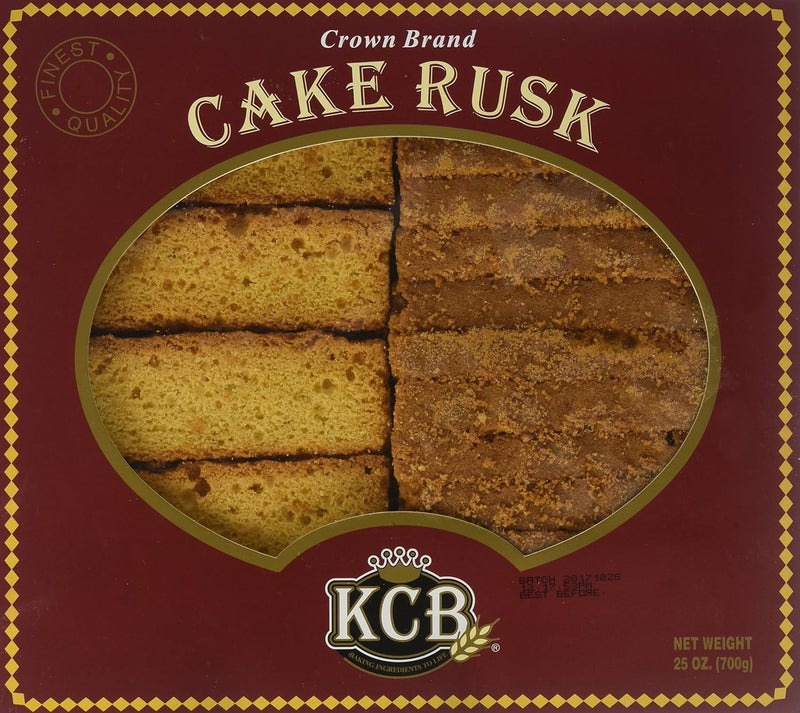 KCB Crown Cake Rusk - Crisp Sweet Biscuit, 25 Ounce - Image 1
