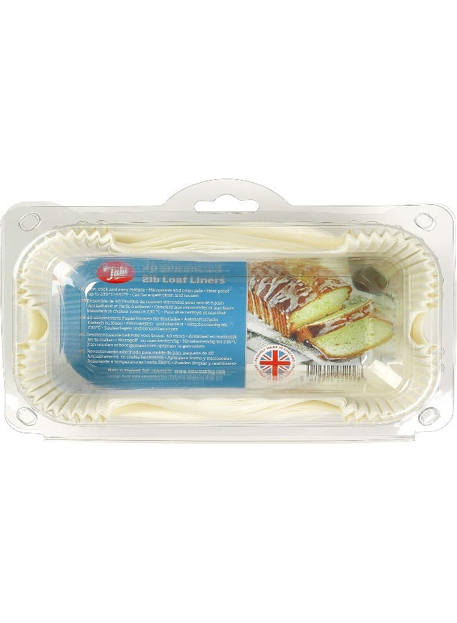 Tala 2lb Siliconised Loaf Liners Pack 40 - Image 1