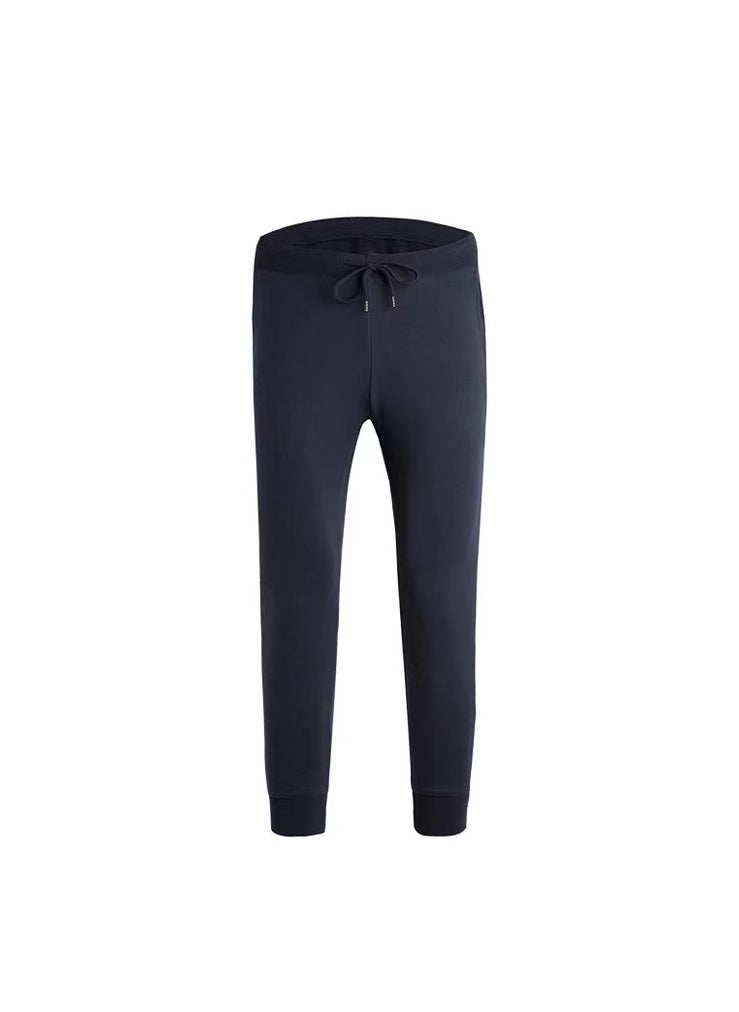 Loquat New Men's Trousers Solid Color Thick Casual Sweatpants 