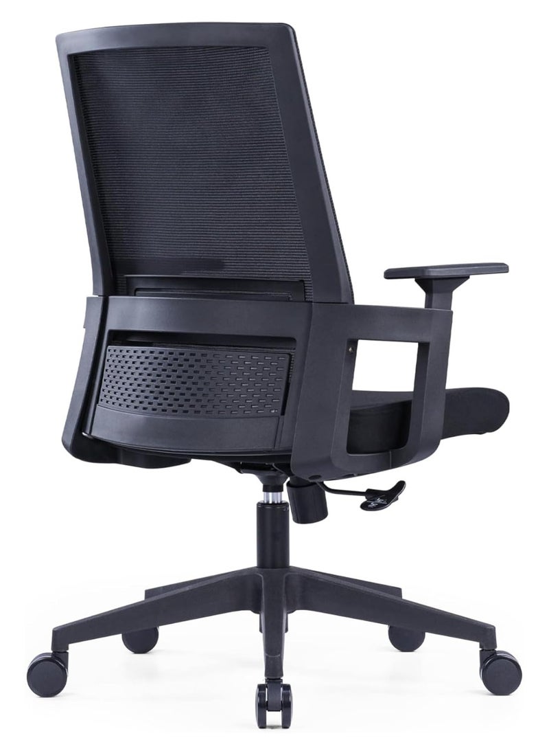 Kaliber - Kaliber OptiComfort Mid Back Chair - Ergonomic Mesh Office Chair with Adjustable Lumbar Support, Molded Foam Seat, and Nylon Glass Fiber Frame - Image 1