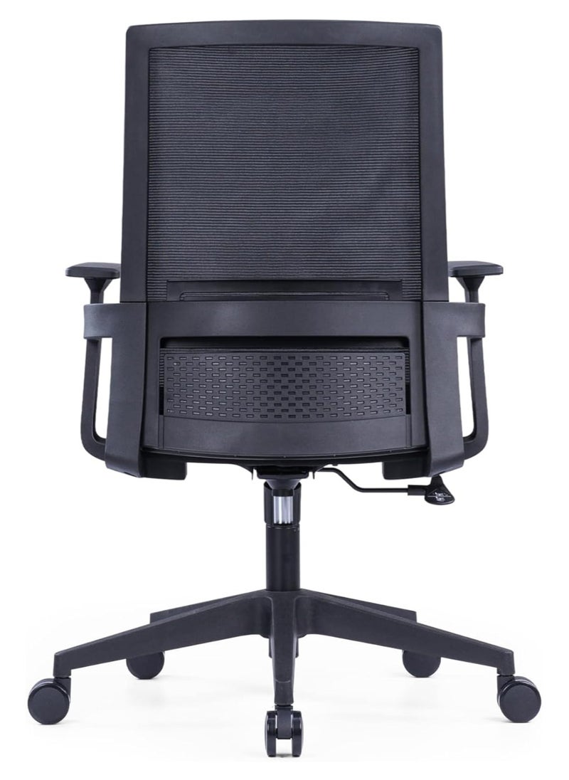 Kaliber - Kaliber OptiComfort Mid Back Chair - Ergonomic Mesh Office Chair with Adjustable Lumbar Support, Molded Foam Seat, and Nylon Glass Fiber Frame - Image 1