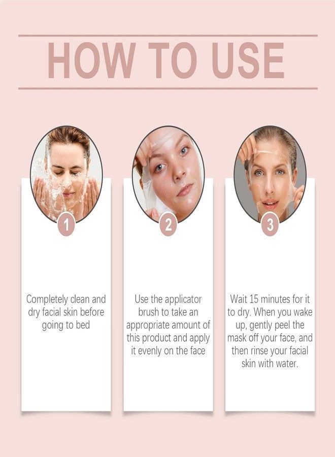 IYUWE YURI Collagen Mask, 2PCS Collagen Night Wrapping Mask, Peel Off Overnight Facial Mask, Hydrating Face Mask for Skin Care, Easy Peel Sleeping Mask for Women & Teen Girls, 2.54 fl.oz Each - Image 5