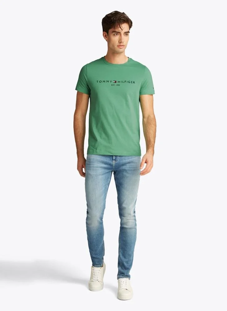 TOMMY HILFIGER Slim T-Shirt With Embroidered Logo