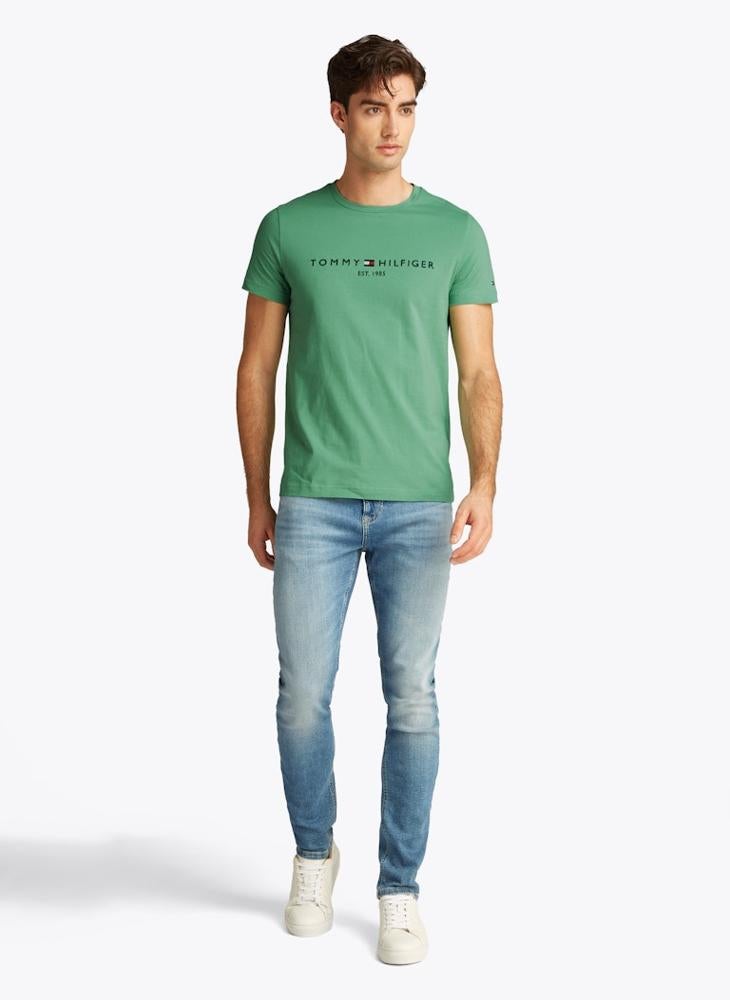 TOMMY HILFIGER Slim T-Shirt With Embroidered Logo  - Image 4