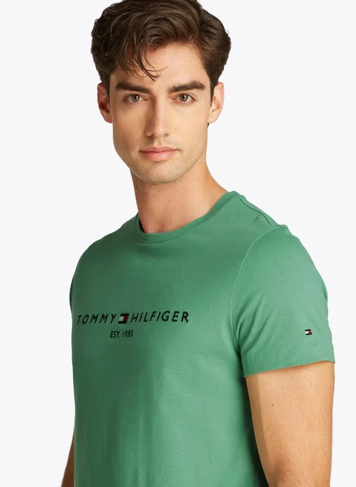 TOMMY HILFIGER Slim T-Shirt With Embroidered Logo