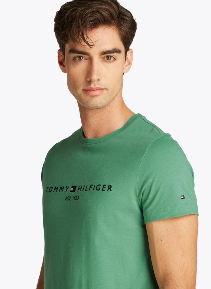 TOMMY HILFIGER Slim T-Shirt With Embroidered Logo  - Image 3