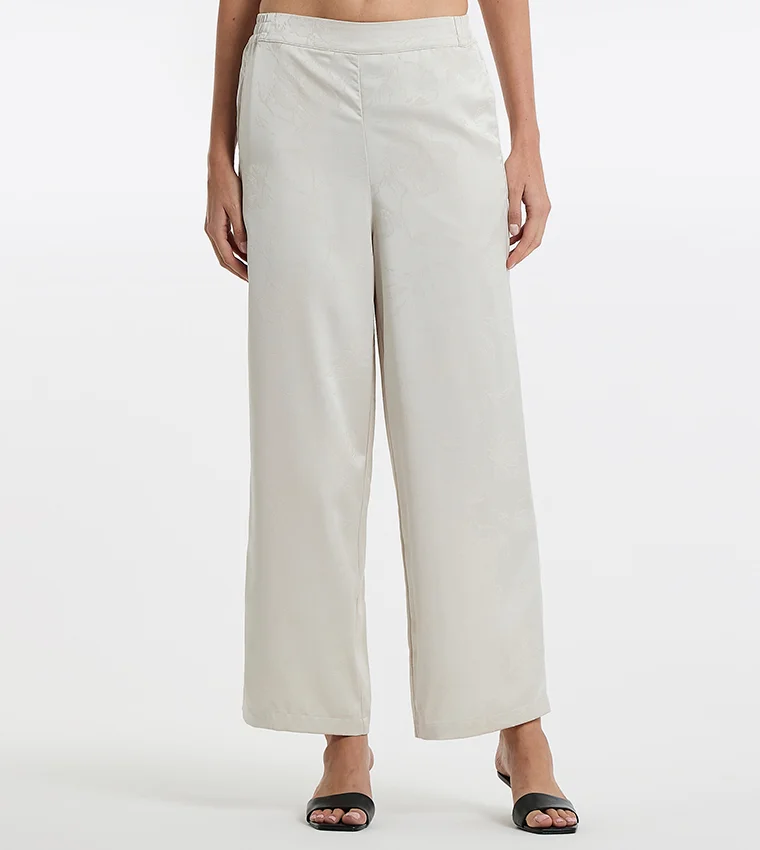 بي سي بي جي BCBG Jacquard Straight Pants
