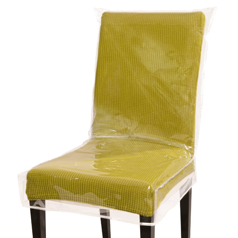 Jassoka Jassoka Plastic Dining Room Chair Covers Set of 4 21x20 Inch Seat Covers for Dining ChairsAnti Stain Anti Cat Scratch Waterproof and Easy to Clean Plastic Seat Cover Protector