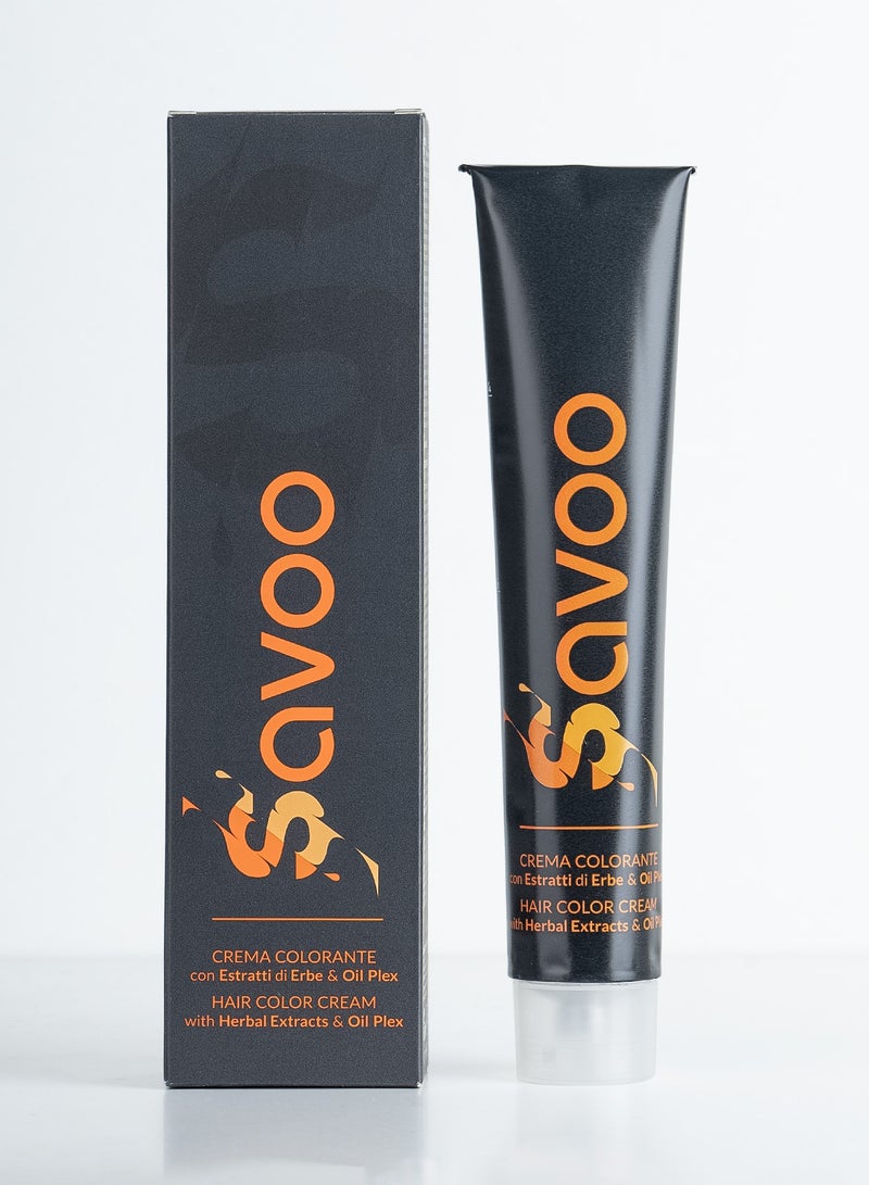SAVOO Hair Color Cream 5.7 Light Saj Brown - Herbal Extract & Oil Plex 100ml - Image 3