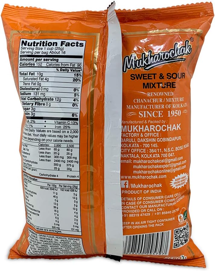 Mukharochak Sweet and Sour Chanachur Bengali Snack Mix - 400g - Image 2