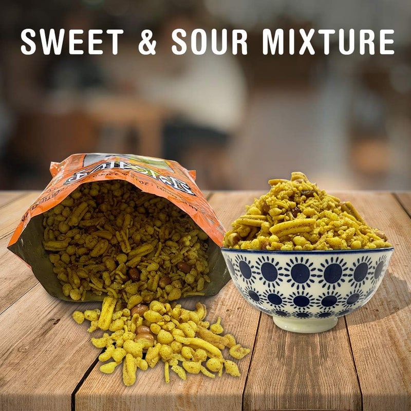 Mukharochak Sweet and Sour Chanachur Bengali Snack Mix - 400g - Image 3