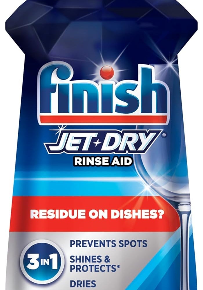 Finish Jet-Dry Rinse Aid, 16 Fl Oz - Dishwasher Rinse Agent & Drying Agent - Image 1
