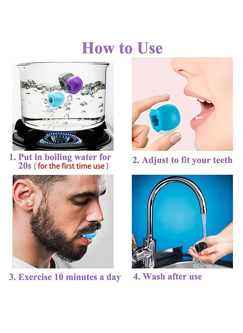 Peachjoy 3Pack Exerciser, Facial Silicone Jawline Exerciser, Mouth Neck Facial Exerciser, Jaw Exerciser, helps shape the face and improve the jawline, Neck Shaping Jawline  - Image 5