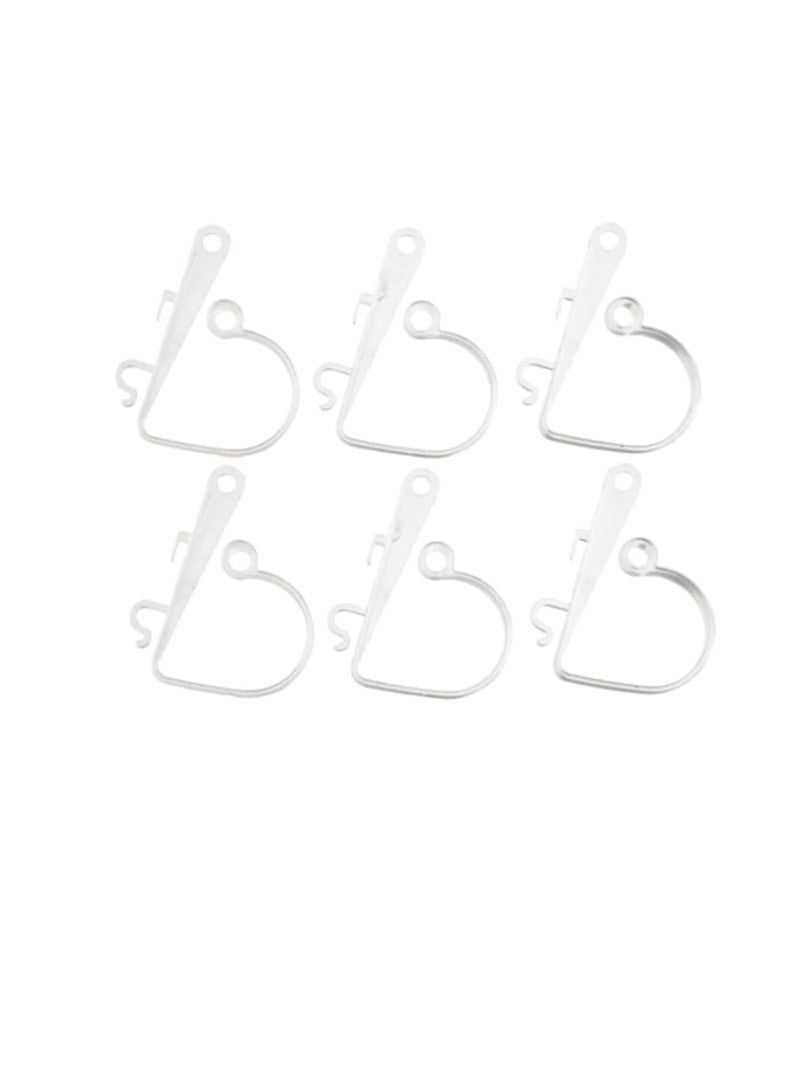 مشابك بيو البلاستيكية الشفافة من فيكتوريا لين ™ 6 قطع - Image 3