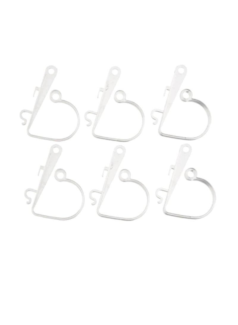 مشابك بيو البلاستيكية الشفافة من فيكتوريا لين ™ 6 قطع - Image 1