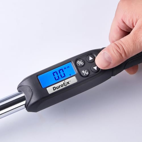 Durofix RM601-3S 3/8” (3.7 to 37 ft-lbs.) Digital Torque Wrench Kit with Sockets, Buzzer & LED Flash Notification – ISO 6789 Standards with Certificate of Calibration - Image 4