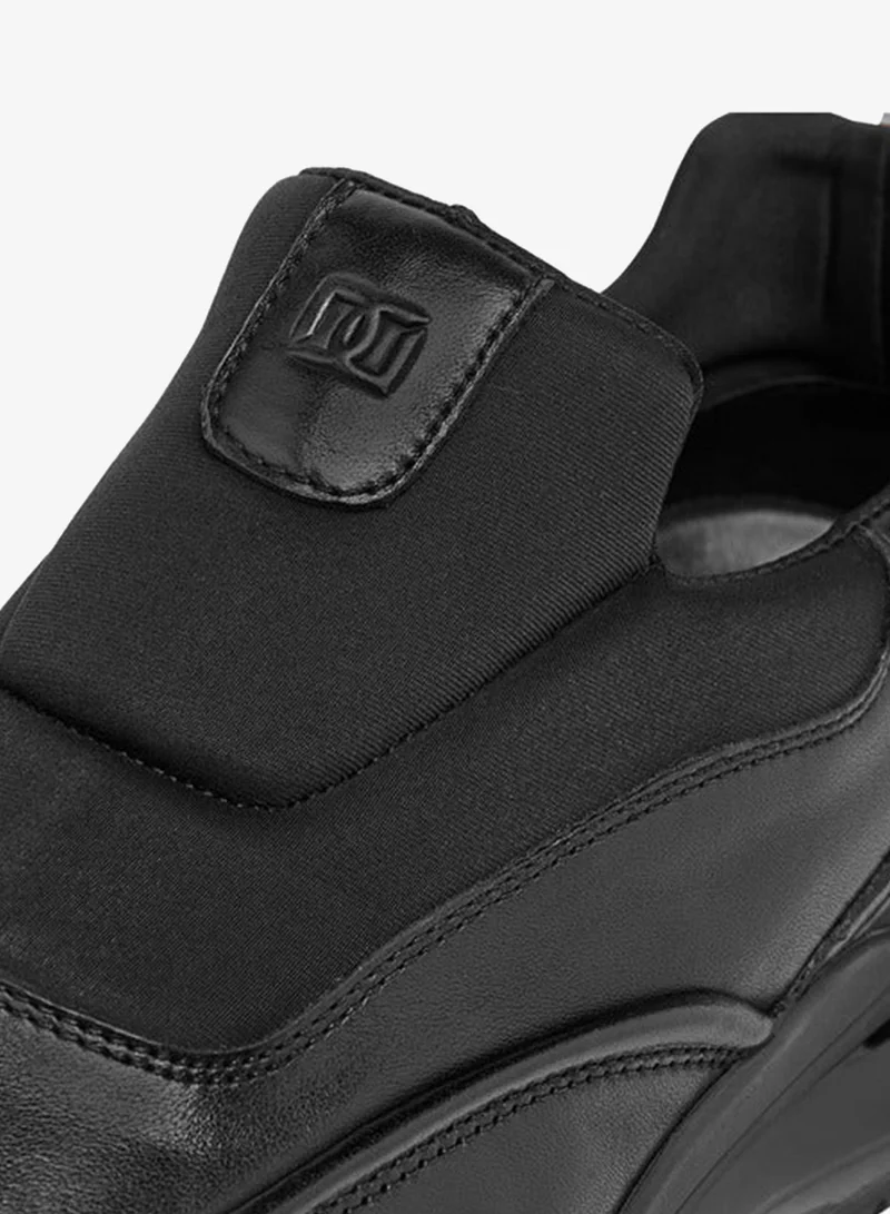 DUCHINI BLACK Men's Logo Embossed Slip-On Loafers for Men | Best Price UAE