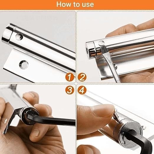 Delzon Heavy Duty Automatic Door Closer Safety with Adjustable Closing Speed Smooth and Quiet Door Closer for Hinge Door Steel - Image 5