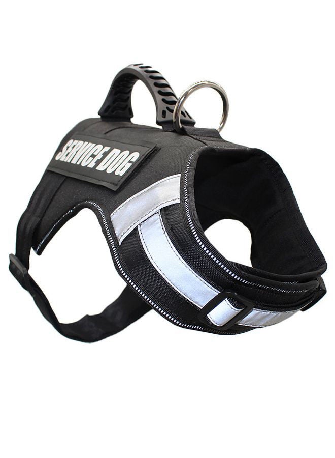 NIBEMINENT Adjustable Harness Chest Strap Black/White L