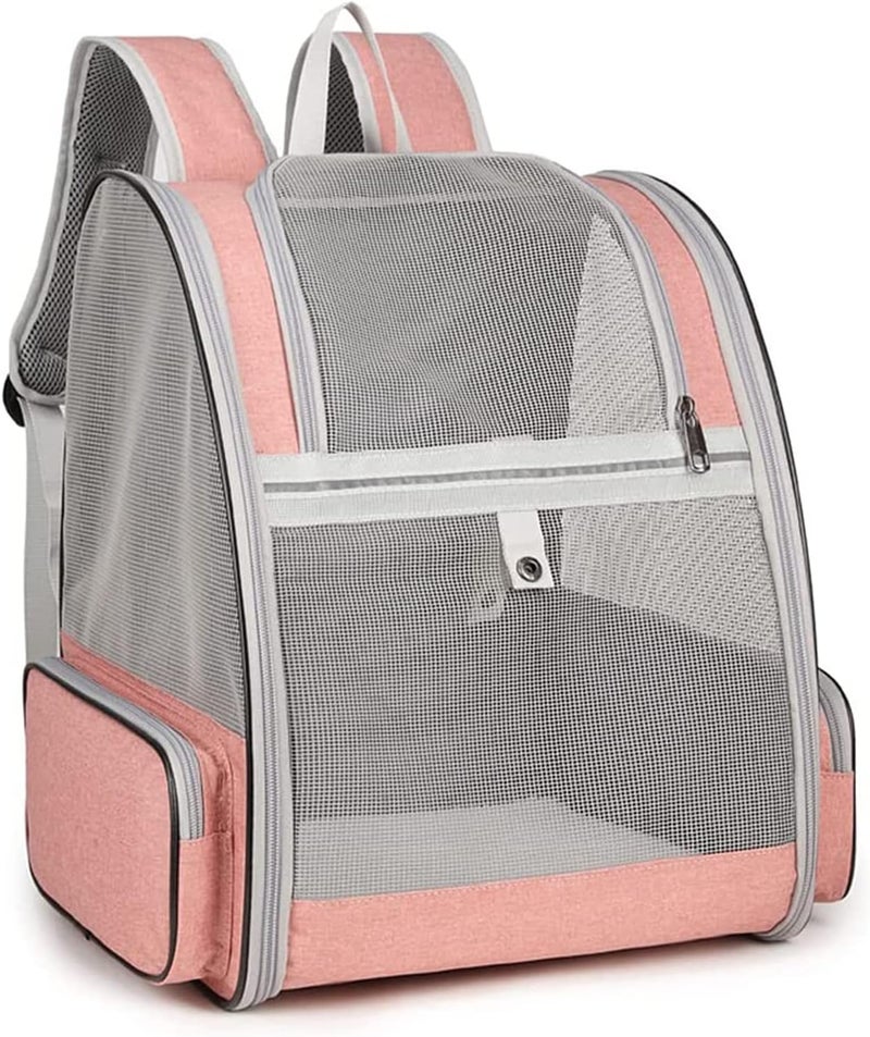 KASTWAVE Advanced minimal build Pet Carrier Backpack for Dogs and Cats, Spacious Foldable Fully Ventilated Mesh Portable Transport Bag Breathable Transparent Airline Approved Designed for Travel, Hiking, Walking,Outdoor Multi usage - Image 1