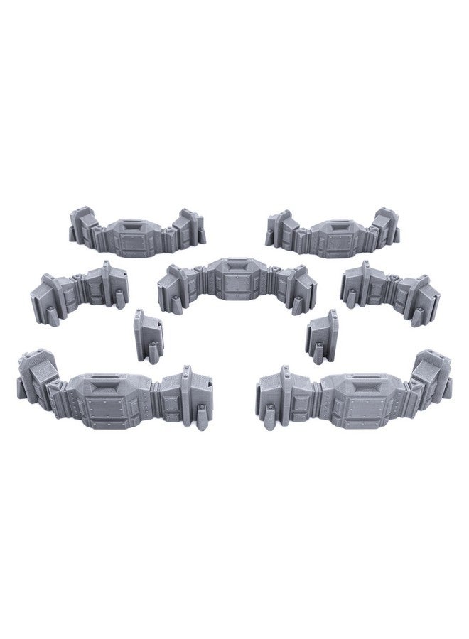 EnderToys Connecting Barricade Wall Expansion Pack, 3D Printed Tabletop RPG Scenery and Wargame Terrain for 28mm Miniatures - Image 1