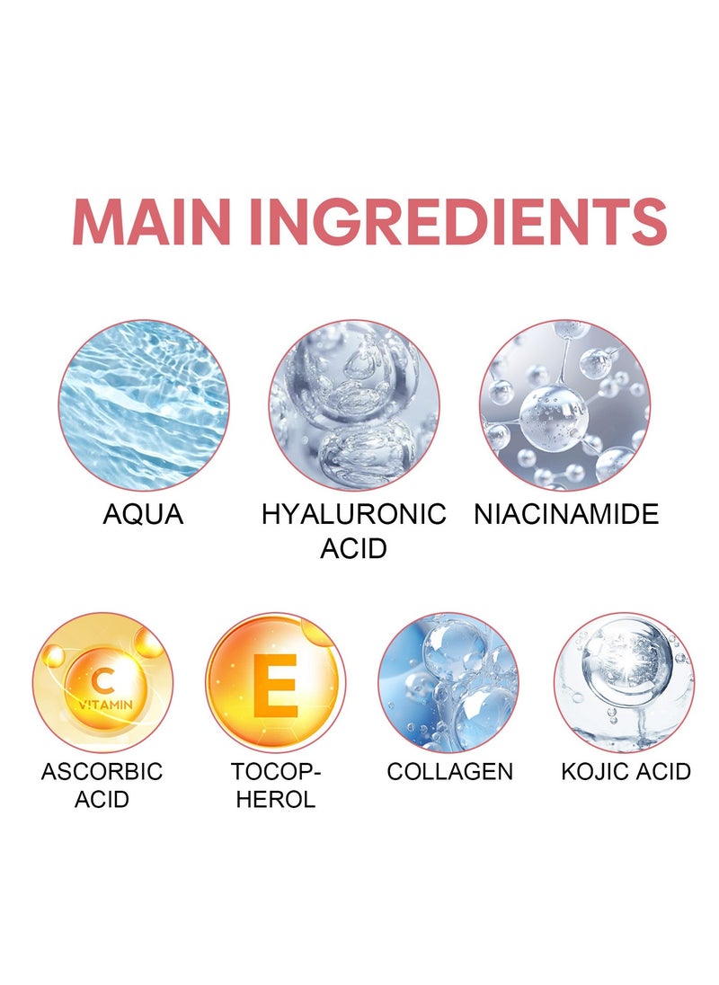 Jaysuing - 5 In 1 Cleansing Acne Remove Mousse, With Hyaluronic Acid Niacinamide Collagen Vitamin , Fast Absorbing Dark Spot Corrector Serum, Anti Wrinkles SerumFor Age Defying Beauty 60ml - Image 1