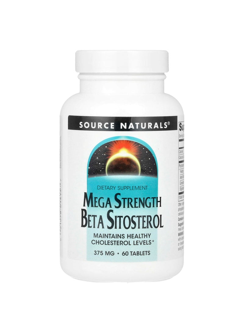 Source Naturals Mega Strength Beta Sitosterol, 60 Tablets