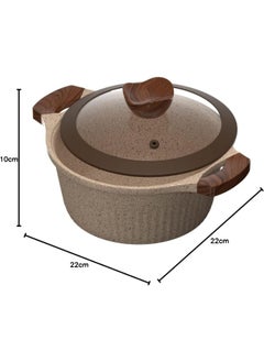 Cookin aboud Pot Granite Die-Cast 28 cm -Beige  - Image 4