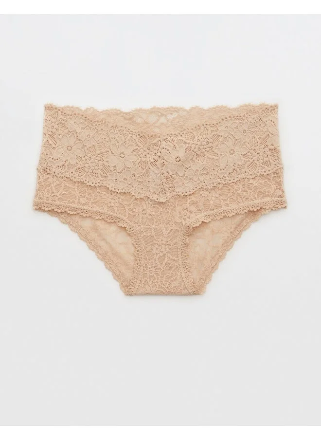 Aerie High Leg Lace Detail Brief