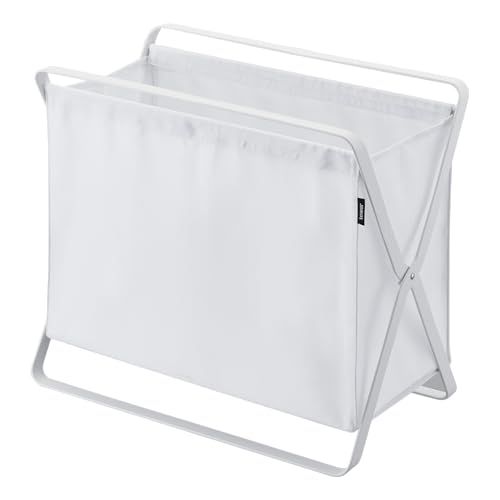 YAMAZAKI home Tower Storage Hamper White - Image 1