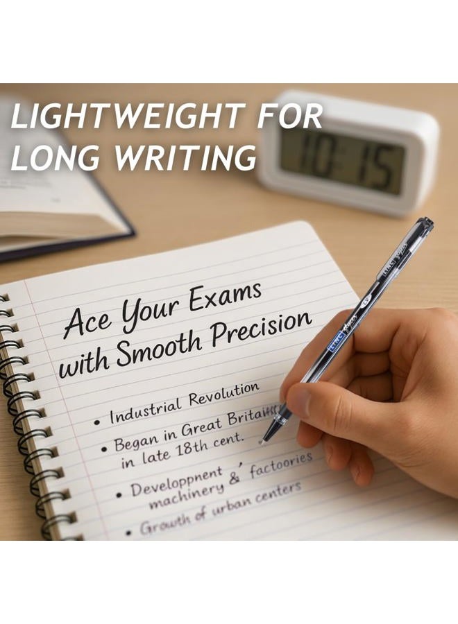 linc Glycer Smooth Ball Point Pen, Soft Grip, 1.00mm Tip, 36-Count, Black - Image 3