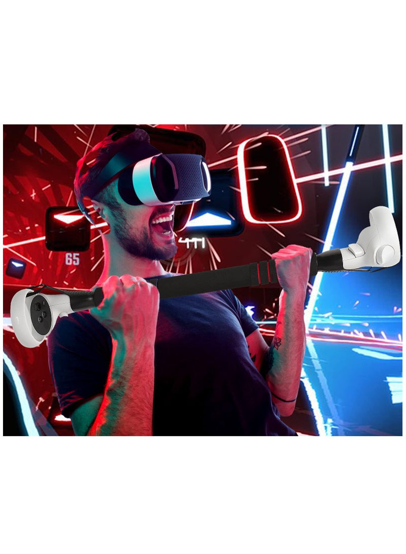 Long Stick Handle Extension Grips Stand for Meta Quest 2 Quest Rift S Playing Beat Saber Games - Image 5