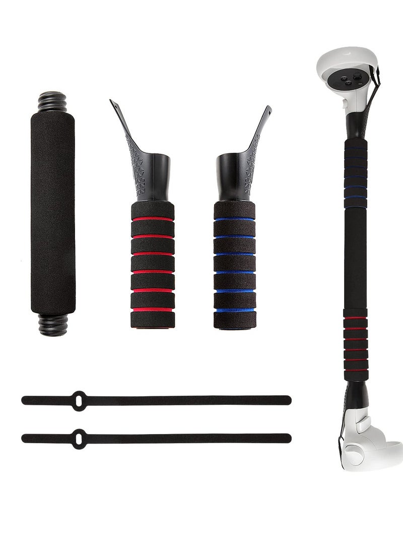 Long Stick Handle Extension Grips Stand for Meta Quest 2 Quest Rift S Playing Beat Saber Games - Image 1