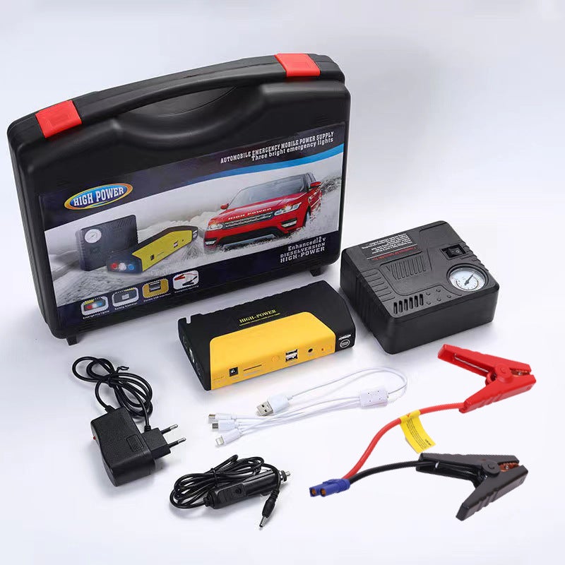 Sale 12V Car Emergency Start Power Car Multi-Function With Air Pump Mobile Battery Charging Treasure - Image 2