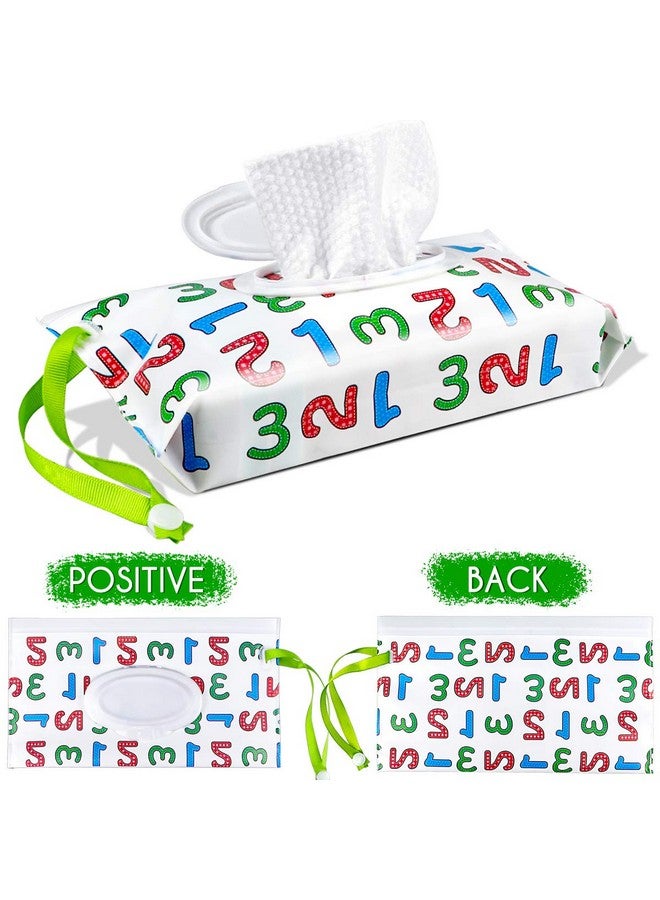 DOERDO DD DOERDO 4 Pieces Portable Wet Wipe Pouch Bags Set, Baby Wipe Holder Reusable Travel Wet Wipe Dispenser Keeps Baby Wipe Fresh and Safe - Image 3