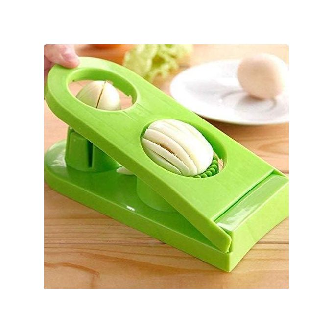 zoba 2-in-1 boiled egg slicer with stainless steel cutting wire. - Image 4
