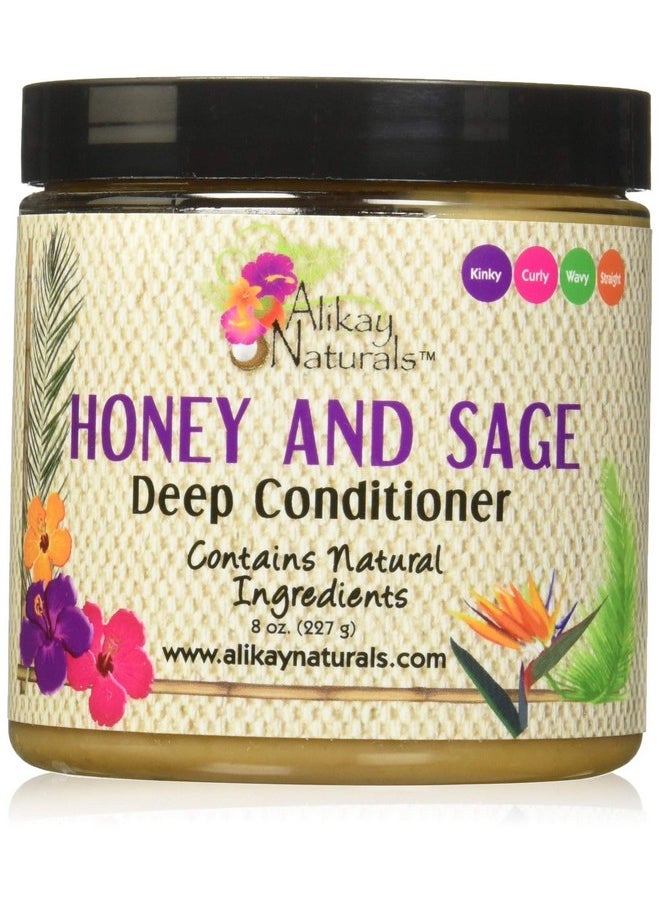 Honey And Sage Deep Conditioner Natural Honey Babassu And Sage 8 Ounce