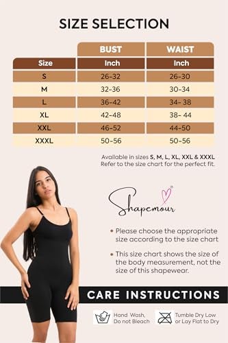 SHAPEMOUR Mid Thigh Bodysuit Bodyshaper, Sculpting Design Shapewear for Women, Body Shaper with Silicone Grip, No Steel Bones for All Day Comfort, Smooth and Seamless Fit (Black, XL) - Image 3