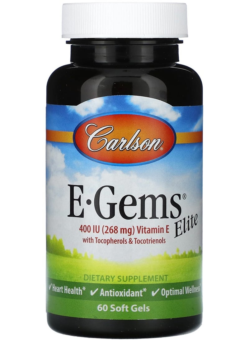 إي-جيمز إلت، 400 وحدة دولية (268 ملغ)، 60 كبسولة لينة