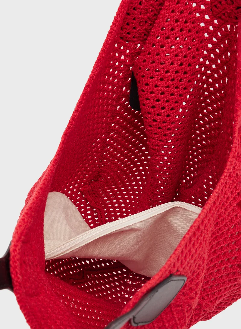 Ginger Raffia Woven Tote