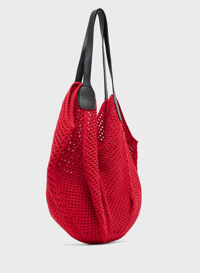 Ginger Raffia Woven Tote